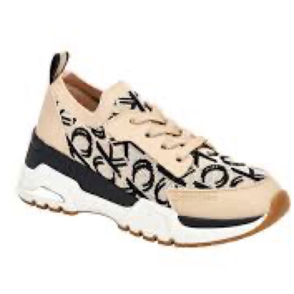 Calvin Klein monogram sneakers CK letter beige black - Picture 2 of 11